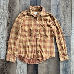 Brixton Men’s Plaid Button-Up Shirt Size S